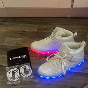 LED Light-Up Kids Sneakers - White